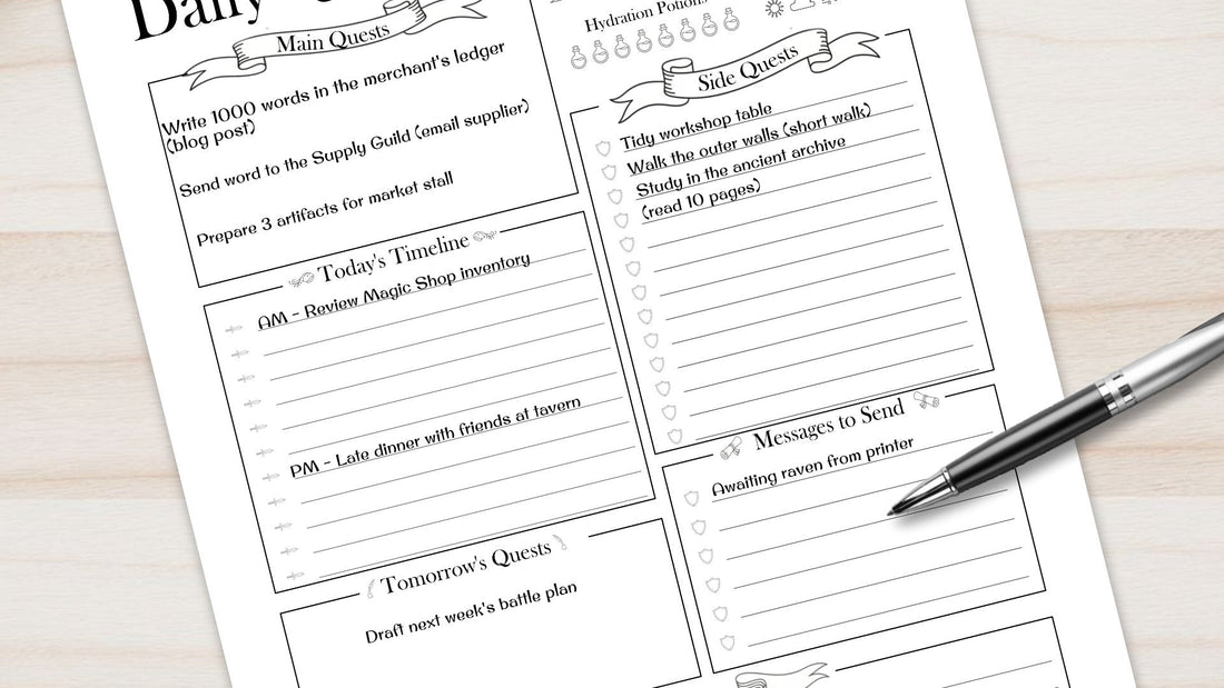 How to Stop Hating Your To-Do List (Turn It Into a Daily Quest Log)