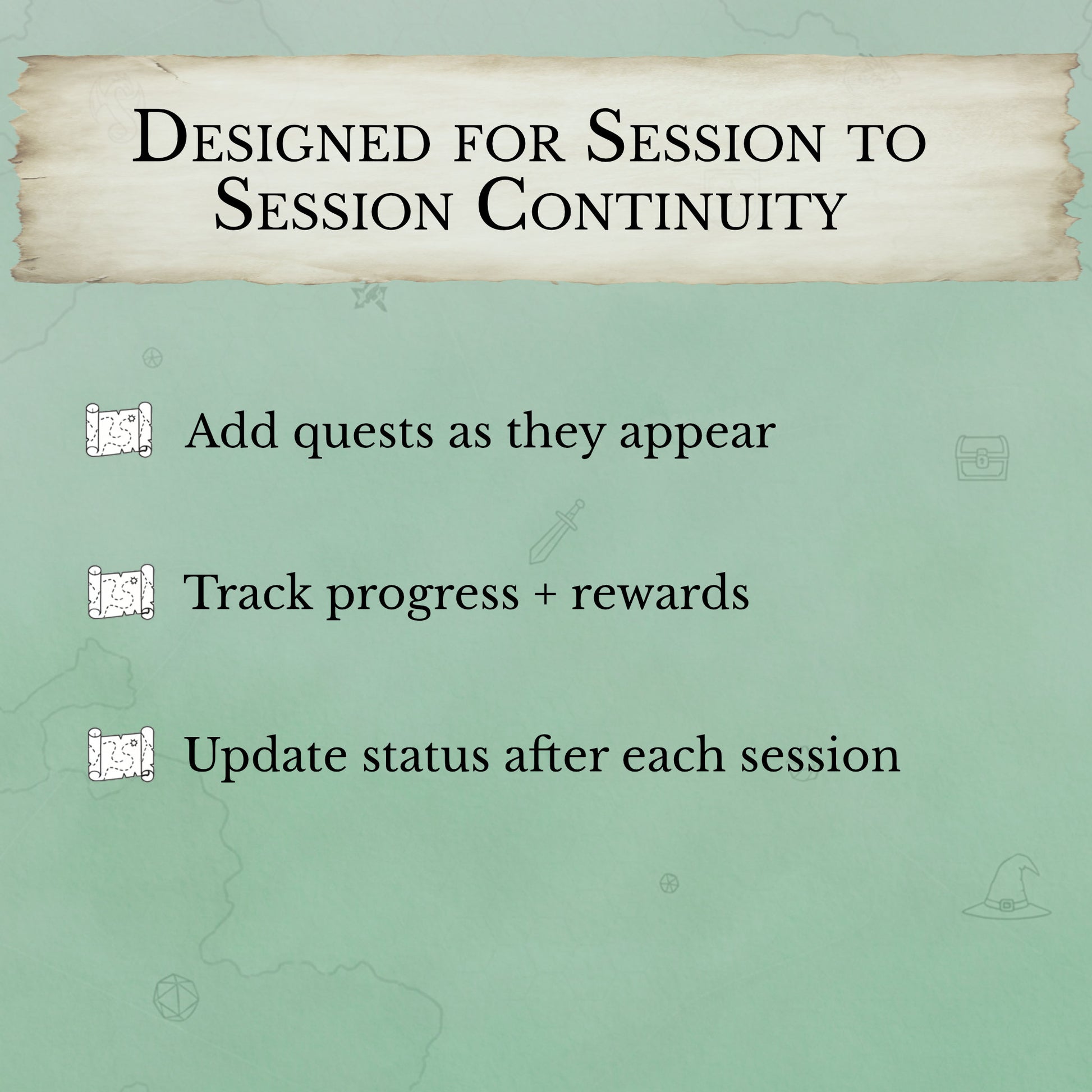 D&D campaign organization workflow with the printable quest tracker sheet for DMs