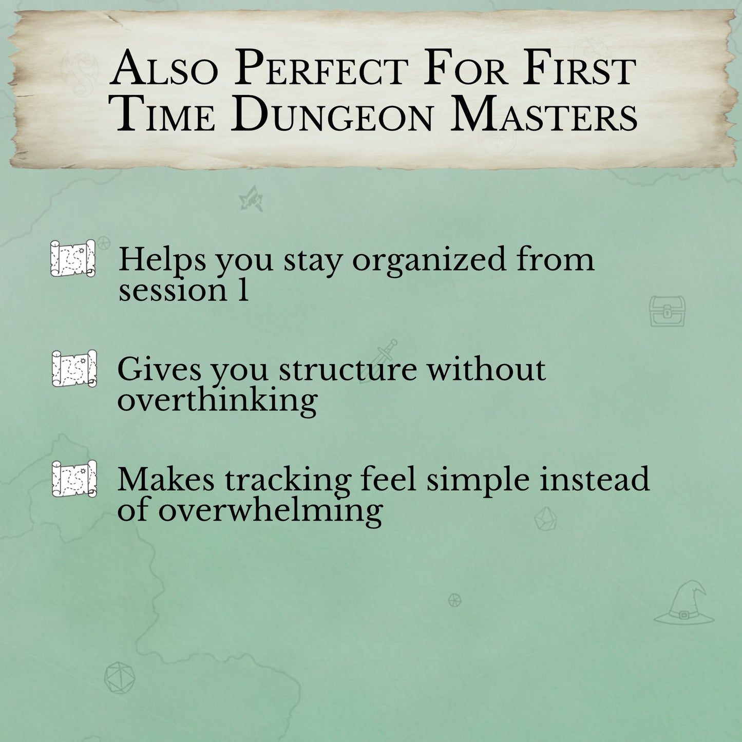 beginner dungeon master toolkit bundle printable D&D campaign tracking sheets