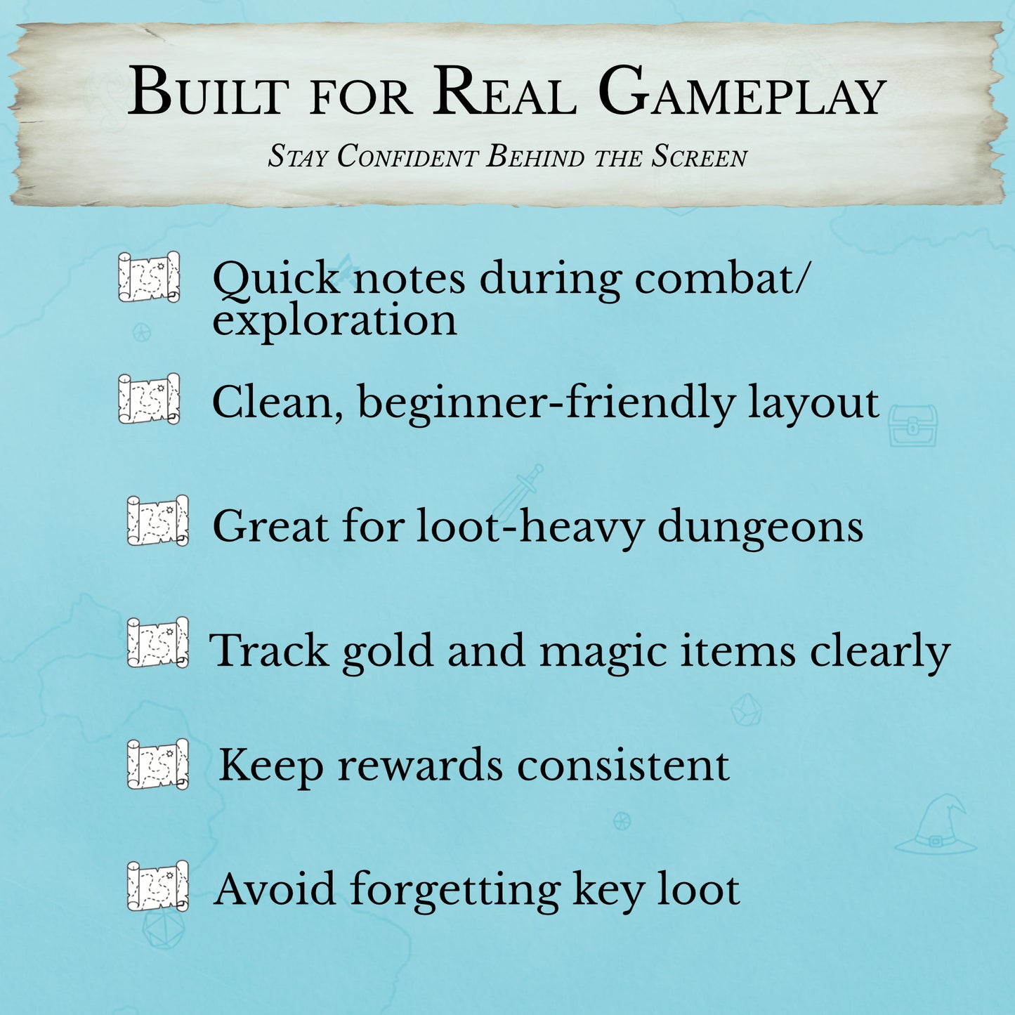 easy loot tracker for new DMs tracking quest rewards and items
