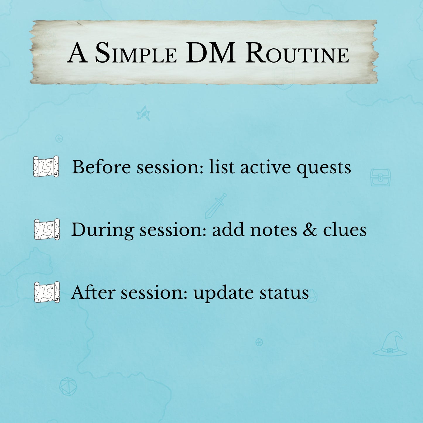 easy D&D campaign tracker PDF workflow  for beginner dungeon master session prep