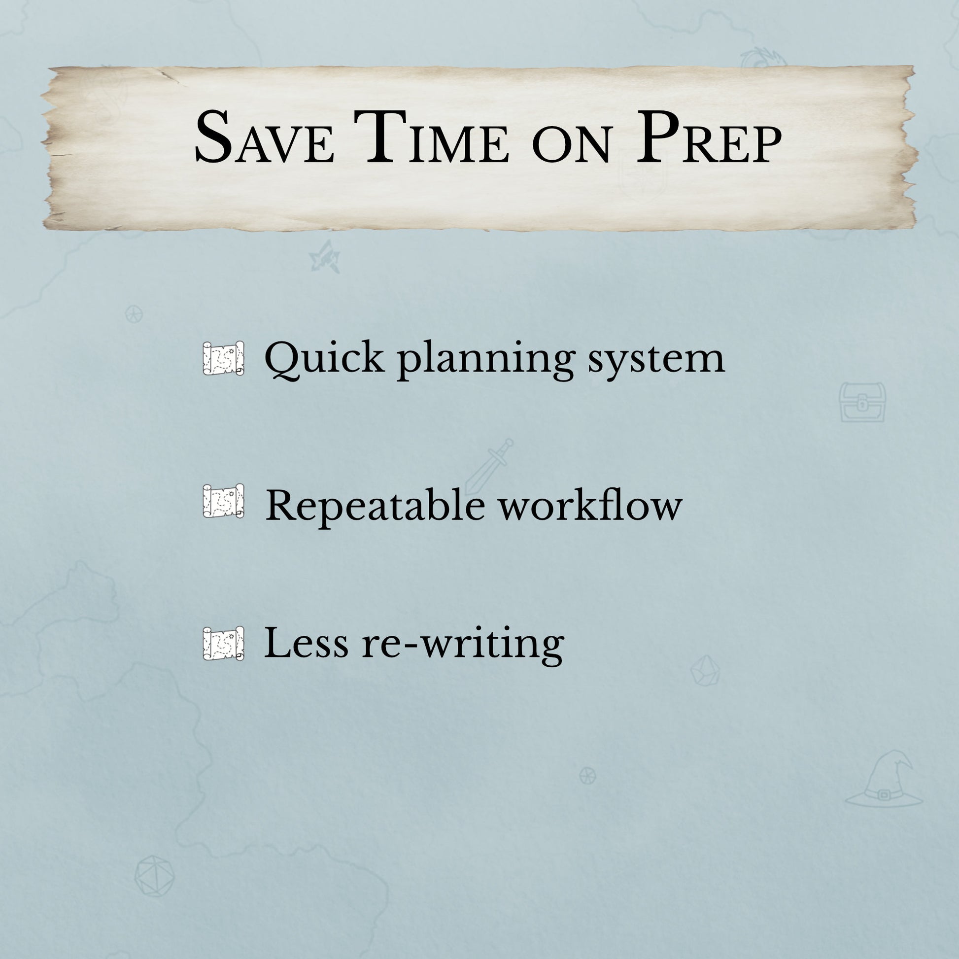 Prep faster with a streamlined D&D session planner