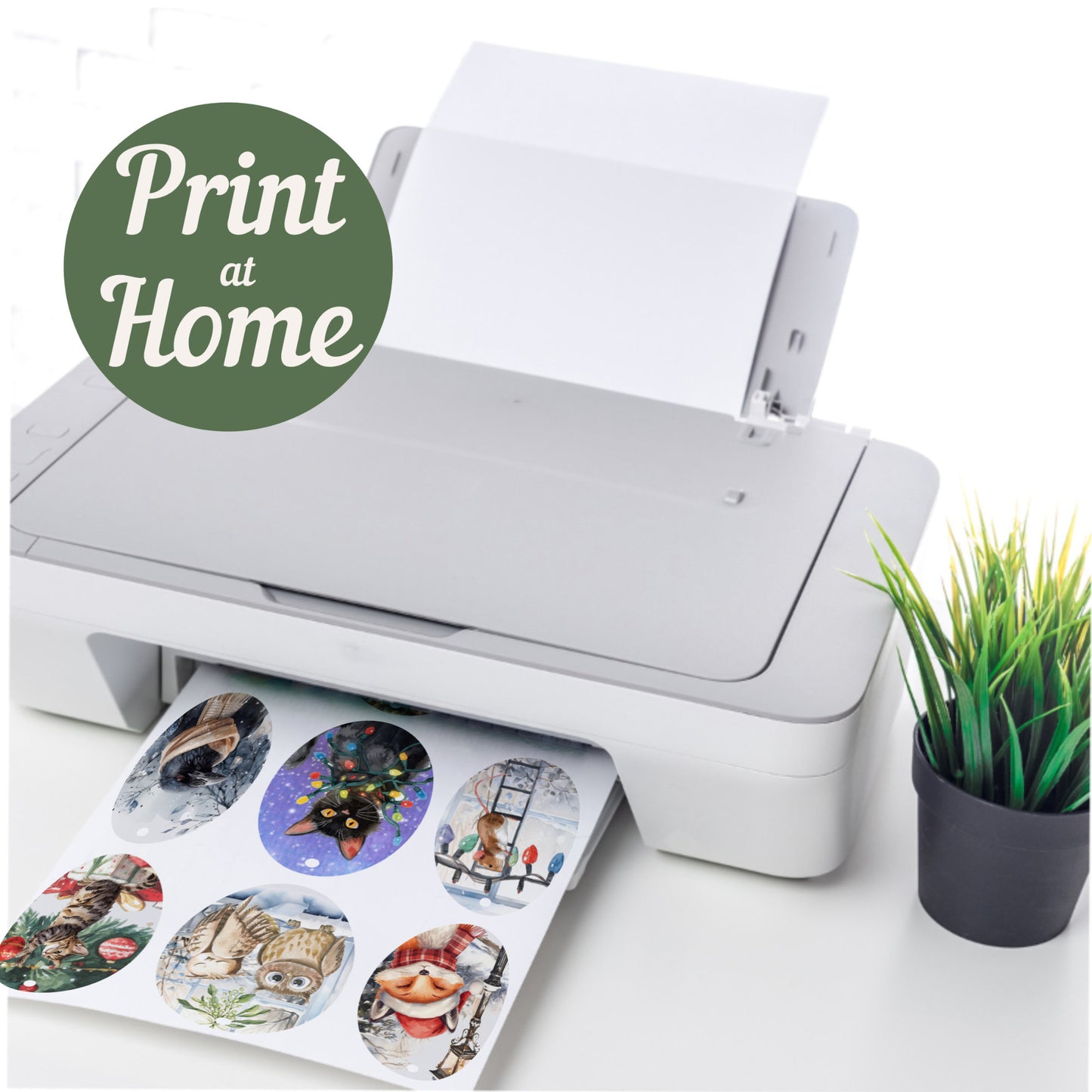 Christmas gift tags that you can print at home